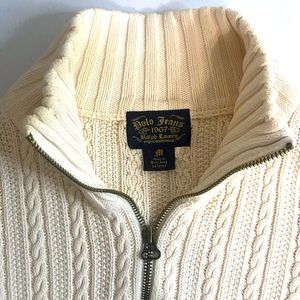 Ralph Lauren Vintage Cable Zip Cardigan